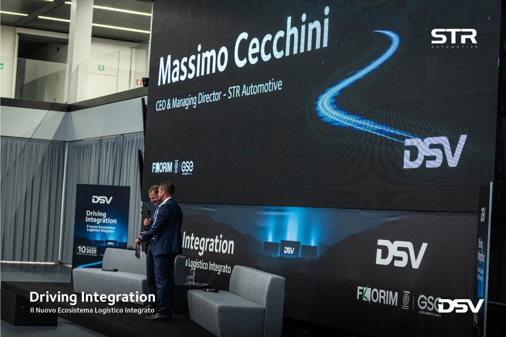 Massimo Cecchini, CEO e Managing Director di STR Automotive, all’evento Driving Integration